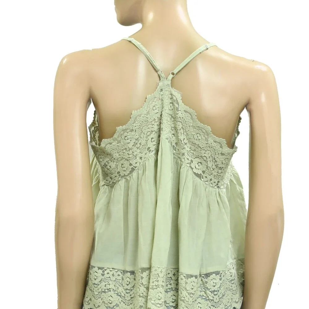 Intimately Free People Fiona Cami Blouse Top Tank Sleeveless Lace S 289132